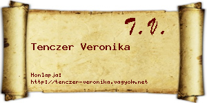Tenczer Veronika névjegykártya