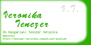 veronika tenczer business card